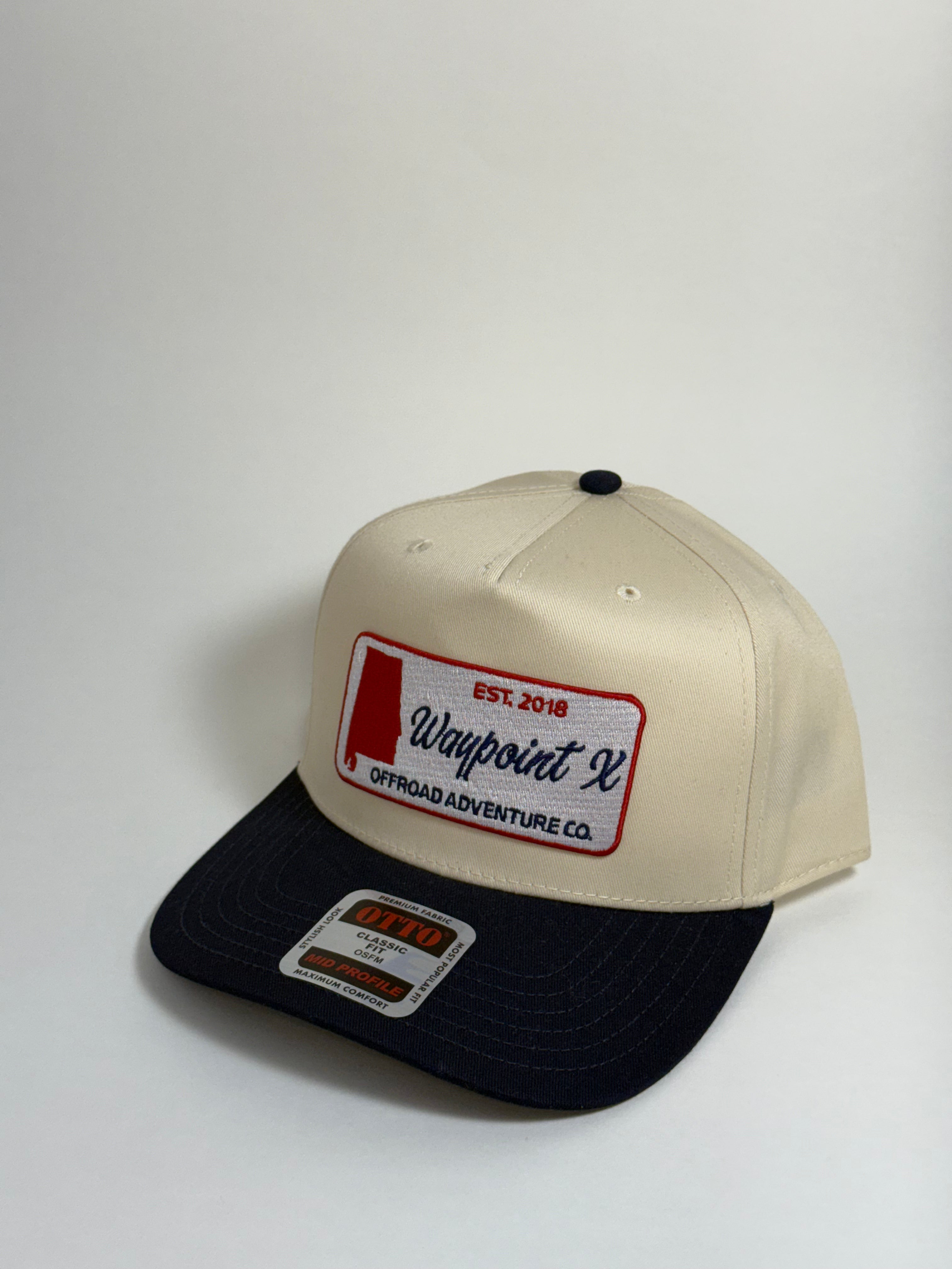 Waypoint X Alabama Patch Hat – Cream & Navy