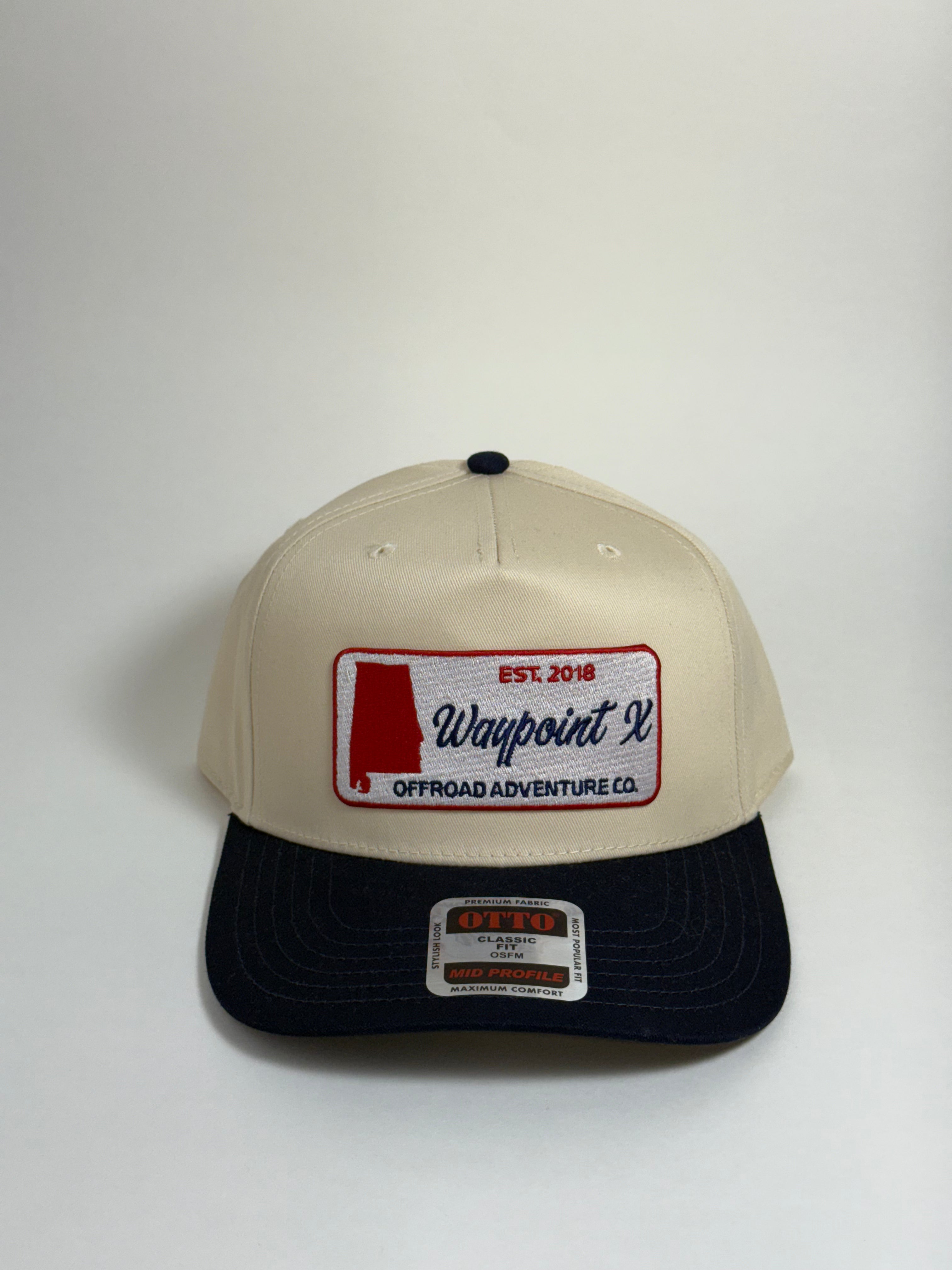 Waypoint X Alabama Patch Hat – Cream & Navy